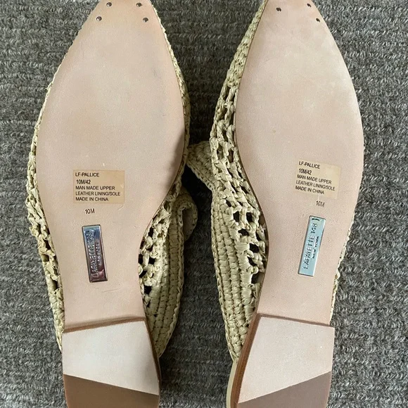 Lafayette 148 raffia slides - Picture 7 of 7